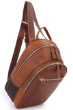 ASHWOOD - Zip Backpack Rucksack - Oily Hunter Leather - Kingsbury Collection - 1663 - Tablet Compartment - Chestnut Tan