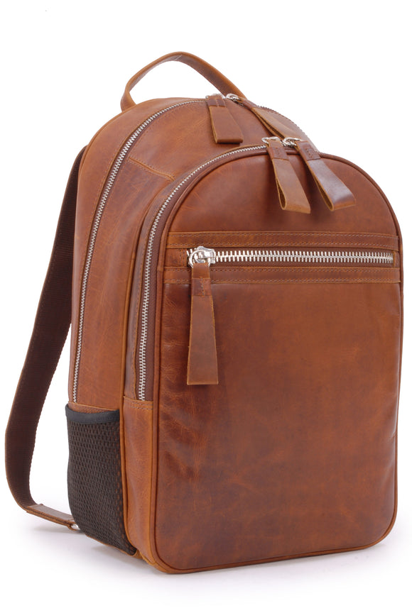 Ashwood Leather Laptop Business Rucksack in Brown