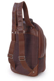 ASHWOOD - Zip Backpack Rucksack - Milled VT Leather - Stratford Collection - 4555 - Tablet Compartment - Chestnut Tan