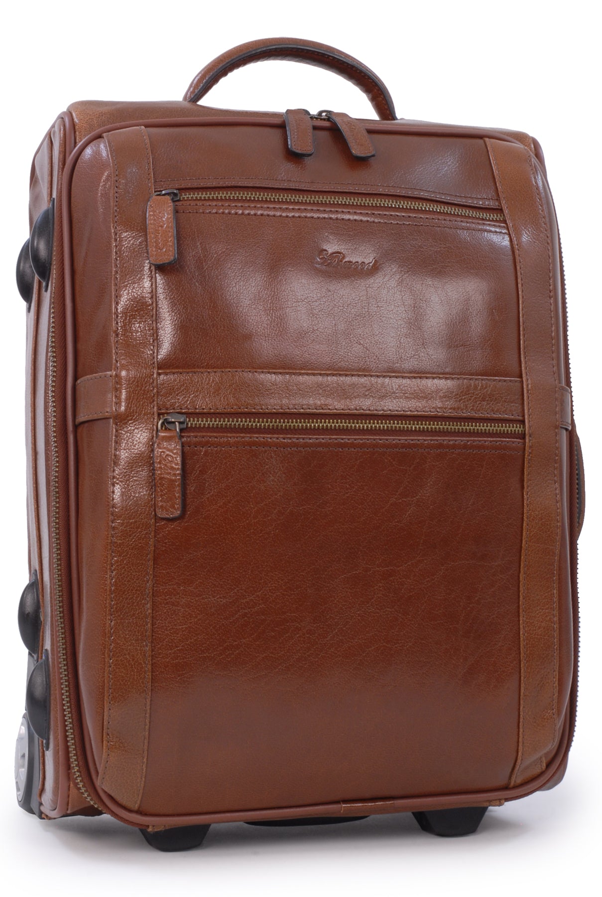 ASHWOOD Genuine Leather Cabin Trolley Bag Business Overnight Weeke The Real Handbag Shop