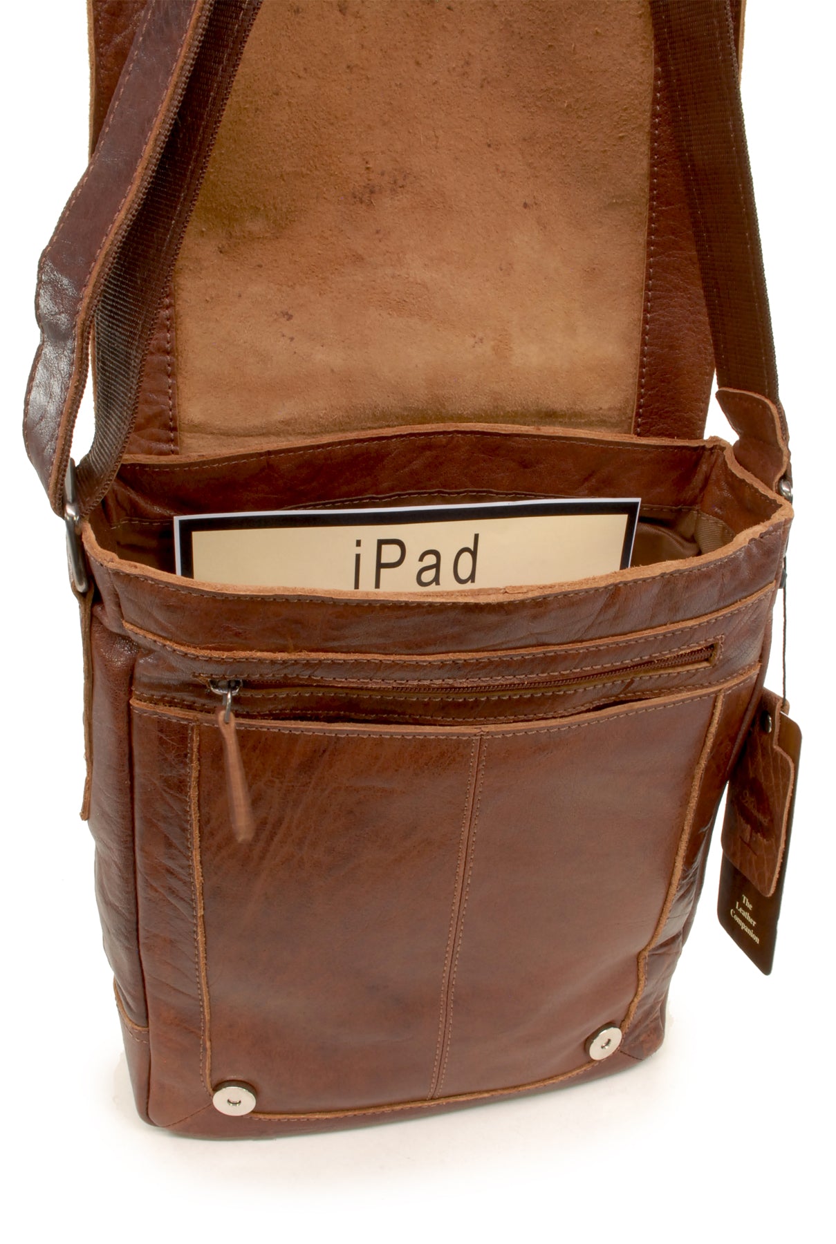 ASHWOOD Luggage Leather Laptop Messenger Bag 8343 Tan/crum Size: One S