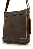 ASHWOOD - Cross Body Bag - Kindle / iPad / Tablet Size - Small Shoulder / Messenger Bag - Distressed Leather - CAMDEN 8352 - Brown