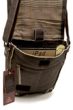 ASHWOOD - Cross Body Bag - Kindle / iPad / Tablet Size - Small Shoulder / Messenger Bag - Distressed Leather - CAMDEN 8352 - Brown