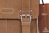 ASHWOOD - Cross Body Bag - Kindle / iPad / Tablet Size - Small Shoulder / Messenger Bag - Distressed Leather - Ed - CAMDEN 8355 - Tan