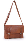 ASHWOOD - Vintage Leather Messenger Shoulder Bag - F85 - Office College University - Laptop Friendly - Honey (Tan)