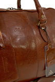 ASHWOOD - Genuine Leather Holdall - Large Overnight / Travel / Business / Weekend / Gym Sports Duffle Bag - HARRY - Chestnut Brown