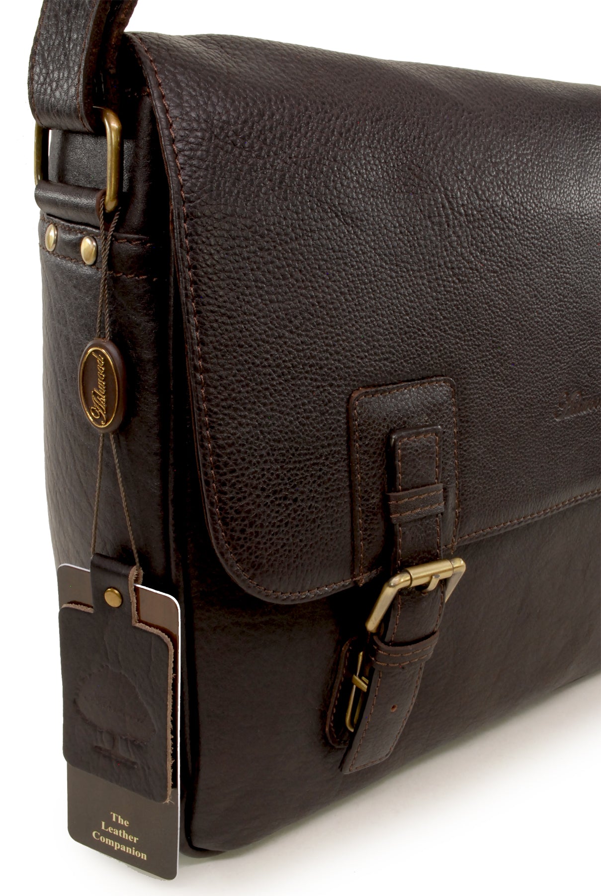 Ashwood Deep Red Leather Adjustable Crossbody Shoulder Bag