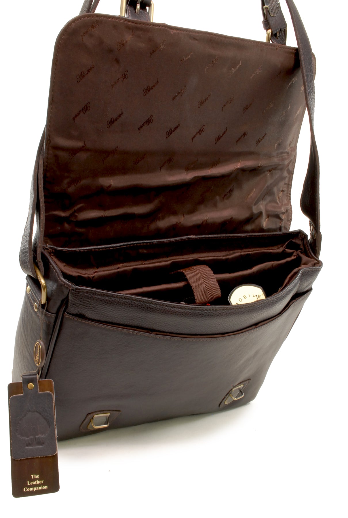 Ashwood Leather Mens Monti Medium Messenger Bag - Brown : :  Fashion