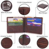 BUCKLESTONE - Mens Wallet - Hunter Leather - Gift Boxed - OXFORD - Hunter Brown-RFID