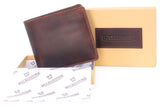 BUCKLESTONE - Mens Wallet - Hunter Leather - Gift Boxed - OXFORD - Hunter Brown-RFID