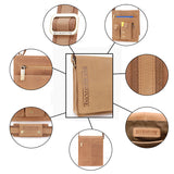 BUCKLESTONE - Leather Messenger / Shoulder Bag / Organiser - iPad / Tablet - Leather - WARWICK (S) - Hunter Tan