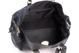 BUCKLESTONE - Genuine Leather Holdall - Large Overnight / Travel / Business / Weekend / Gym Sports Duffle Bag - YORK - Black