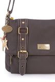 CATWALK COLLECTION HANDBAGS - Women's Leather Cross Body Bag - ABBEY ROAD - Brown