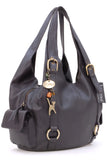 CATWALK COLLECTION HANDBAGS - Women's Leather Shoulder Bag - ALEX - Brown