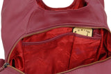 CATWALK COLLECTION HANDBAGS - Women's Leather Shoulder Bag - ALEX - Red