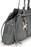 CATWALK COLLECTION HANDBAGS - Women's Leather Shoulder Bag - ALICE - Green
