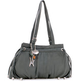 CATWALK COLLECTION HANDBAGS - Women's Leather Shoulder Bag - ALICE - Green