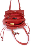 CATWALK COLLECTION HANDBAGS - Women's Leather Shoulder Bag - ALICE - Red