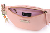 CATWALK COLLECTION HANDBAGS - Luxury Belt Bag - Festival Bum Bag - Waist Bag for Women - Fits Smart Phone - ARIANA - Pink