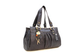 CATWALK COLLECTION HANDBAGS - Women's Leather Top Handle / Shoulder Bag - BELLA - Brown