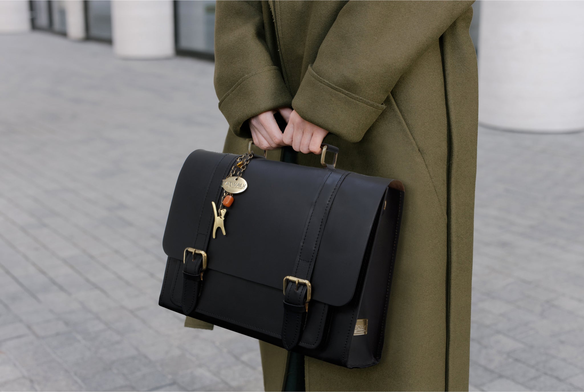 BOSTANTEN Women Genuine Leather Briefcase Tote Business Vintage Handbag  15.6