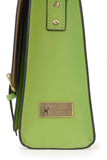 CATWALK COLLECTION HANDBAGS - Ladies Leather Work Satchel - Briefcase Messenger Bag - CANTERBURY - Green