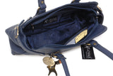 CATWALK COLLECTION HANDBAGS - Women's Leather Top Handle / Shoulder Bag - CARNABY STREET - Blue