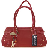 CATWALK COLLECTION HANDBAGS - Women's Leather Top Handle / Shoulder Bag - CARNABY STREET - Red