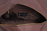 CATWALK COLLECTION HANDBAGS - Women's Leather Tote / Shoulder Bag - CAZ - Dark Brown