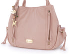 CATWALK COLLECTION HANDBAGS - Women's Leather Tote / Shoulder Bag - CAZ - Pastel Pink