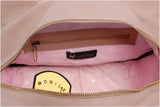 CATWALK COLLECTION HANDBAGS - Women's Leather Tote / Shoulder Bag - CAZ - Pastel Pink