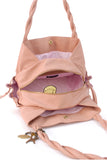 CATWALK COLLECTION HANDBAGS - Women's Leather Tote / Shoulder Bag - CAZ - Pink