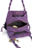 CATWALK COLLECTION HANDBAGS - Women's Leather Tote / Shoulder Bag - CAZ - Purple