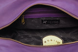 CATWALK COLLECTION HANDBAGS - Women's Leather Tote / Shoulder Bag - CAZ - Purple
