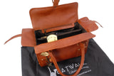 CATWALK COLLECTION HANDBAGS - Women's Leather Top Handle / Shoulder Bag - CLAUDIA - Tan