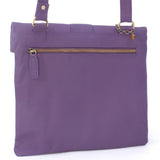 CATWALK COLLECTION HANDBAGS - Ladies Leather Cross Body Bag - Adjustable Shoulder Strap - DISPATCH - Purple