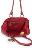 CATWALK COLLECTION HANDBAGS - Women's Leather Tote / Shoulder Bag - DOCTOR BAG - Red
