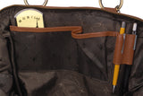 CATWALK COLLECTION HANDBAGS - Women's Leather Tote / Shoulder Bag - DOCTOR BAG - Tan