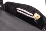 CATWALK COLLECTION HANDBAGS - Small Crossbody Bag For Women - Shoulder Bag - fits Smart Phone - Smooth Leather - FLORENCE - Black