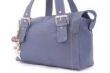 CATWALK COLLECTION HANDBAGS - Women's Soft Leather Top Handle / Slouchy Shoulder Bag - JANE - Blue