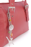 CATWALK COLLECTION HANDBAGS - Women's Soft Leather Top Handle / Slouchy Shoulder Bag - JANE - Red