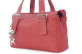 CATWALK COLLECTION HANDBAGS - Women's Soft Leather Top Handle / Slouchy Shoulder Bag - JANE - Red