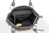 CATWALK COLLECTION HANDBAGS - Women's Leather Top Handle / Shoulder Bag - KARLIE - Grey