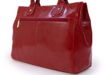 CATWALK COLLECTION HANDBAGS - Women's Large Vintage Leather Tote / Shoulder Bag - KENSINGTON - Red