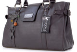 CATWALK COLLECTION HANDBAGS - Women's Leather Top Handle / Shoulder Bag - MARTINA - Brown