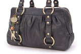 CATWALK COLLECTION HANDBAGS - Women's Leather Top Handle / Shoulder Bag - MEGAN - Black