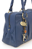 CATWALK COLLECTION HANDBAGS - Women's Leather Top Handle / Shoulder Bag - MEGAN - Blue