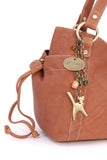 CATWALK COLLECTION HANDBAGS - Women's Soft Leather Top Handle / Slouchy Shoulder Bag - MIA - Antique Tan