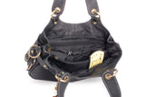 CATWALK COLLECTION HANDBAGS - Women's Leather Top Handle / Shoulder Bag / Cross Body With Extra Detachable Adjustable Strap - NICOLE - Black
