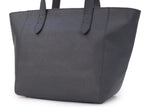 CATWALK COLLECTION HANDBAGS - Women's Large Saffiano Leather Tote / Shopper Shoulder Bag - PALOMA - Black